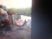 my first self footjob public