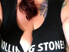 Whore getting her tits slapped and squeezed