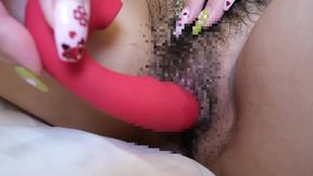 Real student girl loses to latest sucking toy? Amateur cunt gushing with desire, convulsing climax
