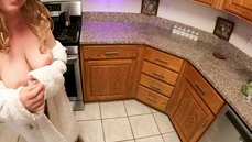 MILF cream fuck in the kitchen