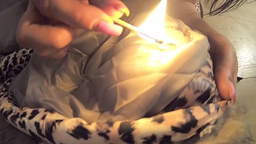MilfyCalla- I burned my Glossy Puffer Jacket after i was face fucked 173