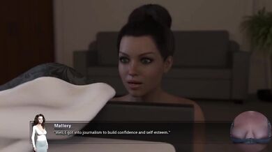 Chasing Sunsets Part 9 3D Cartoon Brunette Whore Nipple Play Masturbating