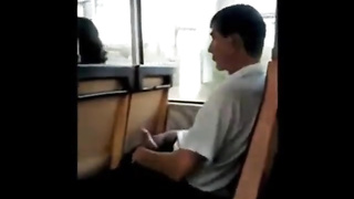 caught jerking off in the bus