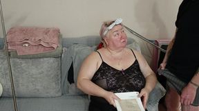 I Help My Mother-in-law with English and She Gives Me a Blowjob