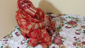 Pahli Raat Pati ke sath patni Arrange Marriage Suhagrat Indian Frist Night Homemade Newly Married Couple