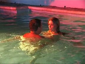 Hot couple having sex late at night