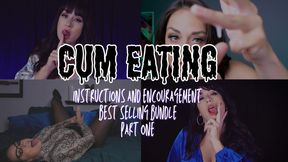 Cum Eating Instructions and Encouragement Best Selling Bundle Part One