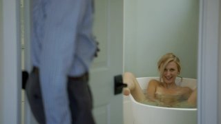 Slender Blonde in White Lace Has Passionate Sex with a Hung Black Stud