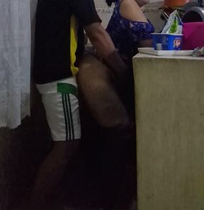 Maid Delivers Ass in the Kitchen