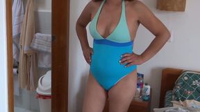 Compilation - My 58 year old wife shows off in bikini before fucking