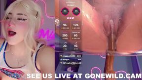 Cute Blonde Webcam Girl Dildo Masturbation Show