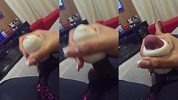 Me masturbando com o egg gozei litros