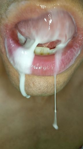 I Love Cum in My Mouth, Tongue Long Tongue, Kiss, Six Pack, Fitness Gym, Submissive, Women's Lingerie