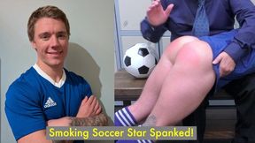 Smoking Soccer Star Spanked! Featuring Ashley HD Version