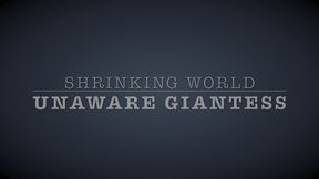 "SHRINKING WORLD, UNAWARE GIANTESS"