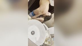 dirty blowjob and teasing of girlfriend in the sex-hotel