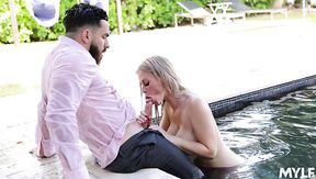 Bearded dude is treated right with gorgeous busty sexpot Casca Akashova