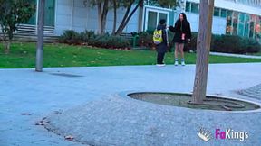 Lara Croft Screws In The Street; Need Some Juanjo Action Now!