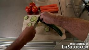 Latin chef's assistant gets a huge cock