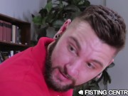 FistingCentral Tattooed Muscle Hunks Fist Instead of Study