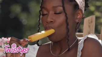 Hazel Grace Teases with a Popsicle Before Stripping and Shaking Her Juicy Booty