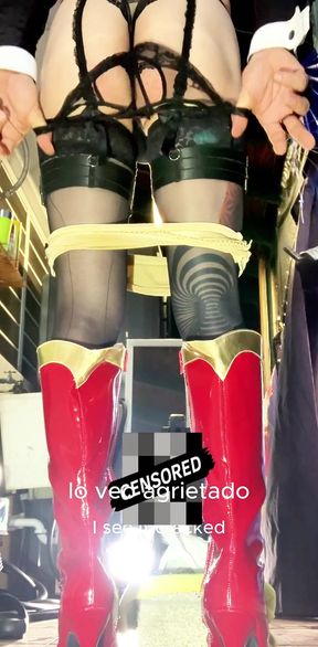 Cute Femboy Stretches Ass to Take Huge Dildo!