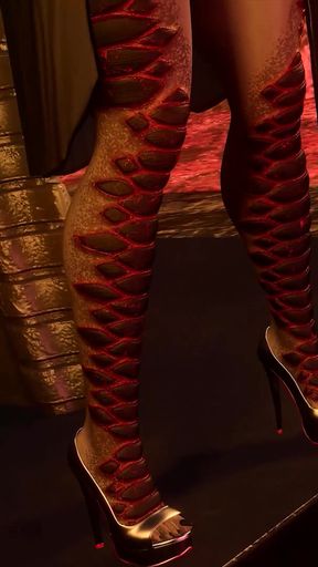 Sollo Succubus with Big Dick Masturbates