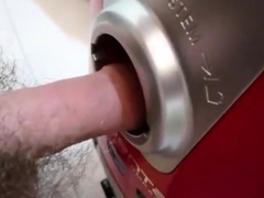 The vacuum cleaner hole and cumshot inside