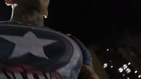 transei com a gostosa na rua mesmo, perigo gostoso! (bruna black)