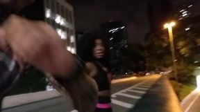 transei com a gostosa na rua mesmo, perigo gostoso! (bruna black)