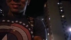 transei com a gostosa na rua mesmo, perigo gostoso! (bruna black)