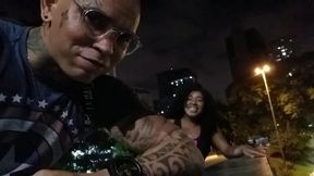 transei com a gostosa na rua mesmo, perigo gostoso! (bruna black)