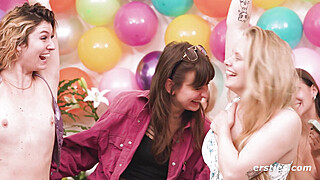Ersties - Dare Ring 6some - Six Beautiful Women Play Truth Or Dare
