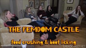 LADY SCARLET - THE FEMDOM CASTLE - FOOD CRUSHING & BOOT LICKING hd