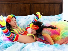 Mind blowing interracial group sex