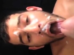 Arab Boy take the full load of daddys cum..