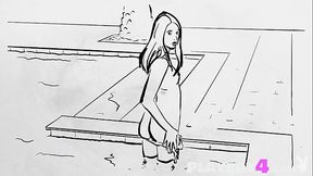 Petite natural babe Hilary C strips down and shows off her hot body