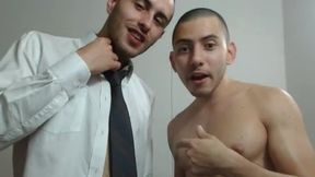 Shirt & Tie Servicing with Cum