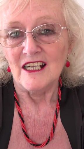 AuntJudys - Catching Your 66yo Hairy Mature GILF Landlady Mrs. Claire Masturbating (POV)   Clip 1