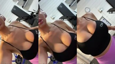 Fitness Milf Bouncing huge tits - Do you think I need more support?