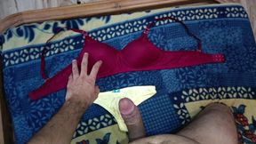 Indian Sexy Boy Huge Cock Masturbation on Sexy Lingerie