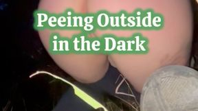 Peeing Outside in the Dark