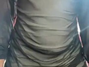 Vestido curto sem calcinha