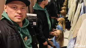 Stepdaughter takes big dick into her mouth for a sloppy blowjob in the