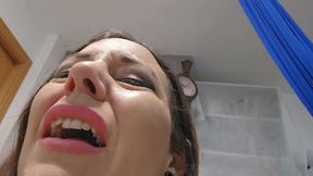 Giantess You Can't Oppose My Feet Scent and Swallow Me!