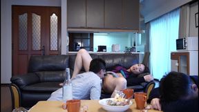MILFs secretly lusting after a man that's not her husband playing with her under the table - 4 hours