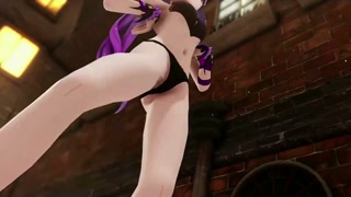 Keqing Genshin Impact Undress Dance and Street Sex at Night Hentai Creampie MMD 3D Purple Hair