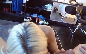 Hot bj from sexy big boobs blonde teen