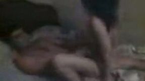Wild sex of my Asian wife with Russian guy in our bedroom