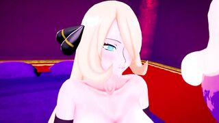 mmd r18 3d anime Pokemon Sirona Hex's Sex Clinic with Cynthia NSFW NTR